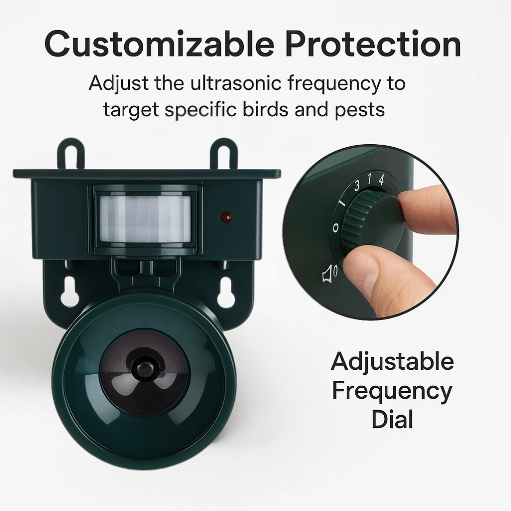 Skanto | Motion-Activated Bird Repeller for Balcony and Garden