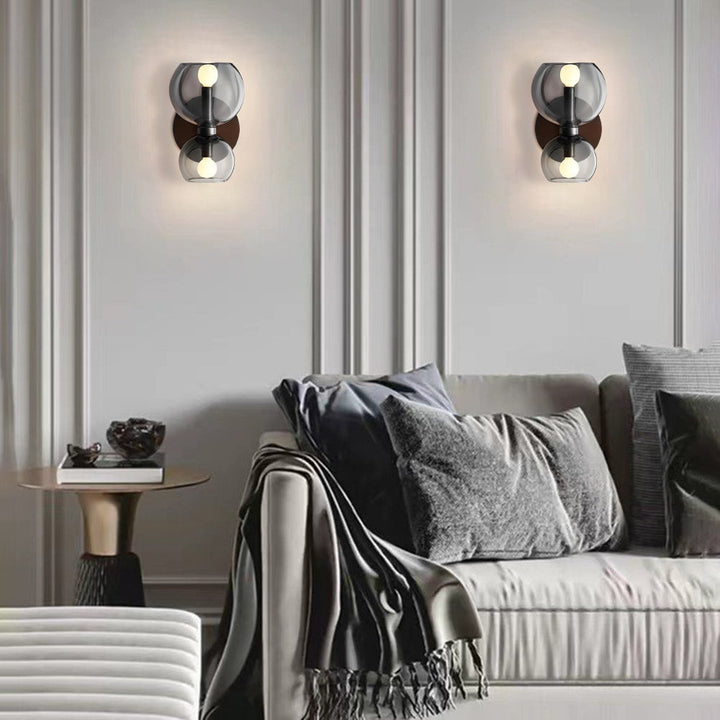 Freyza | White Glass Indoor Wall Light – Modern Bedroom Living Room | Kalsten