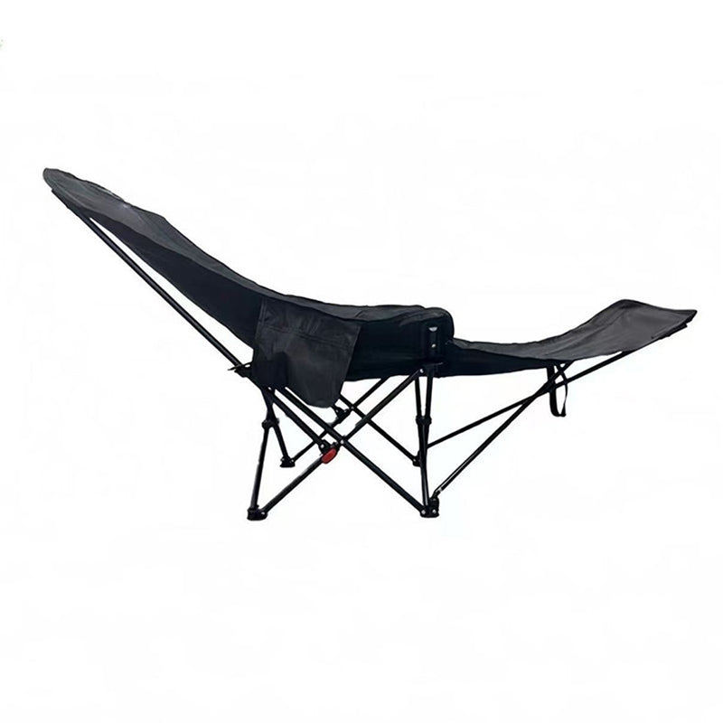 Contemporary Industrial Oxford Fabric Carbon Steel Foldable Camping Chair Backrest Footrest For Outdoor Patio | Kalsten