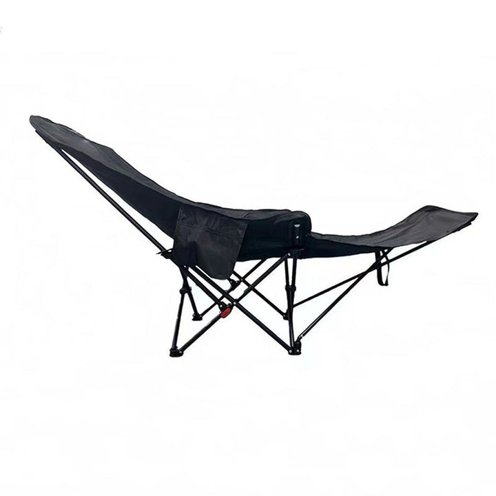 Contemporary Industrial Oxford Fabric Carbon Steel Foldable Camping Chair Backrest Footrest For Outdoor Patio | Kalsten