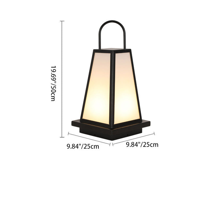 Contemporary Industrial Solar Iron Acrylic 1-Light Outdoor Post Light For Garden | Kalsten