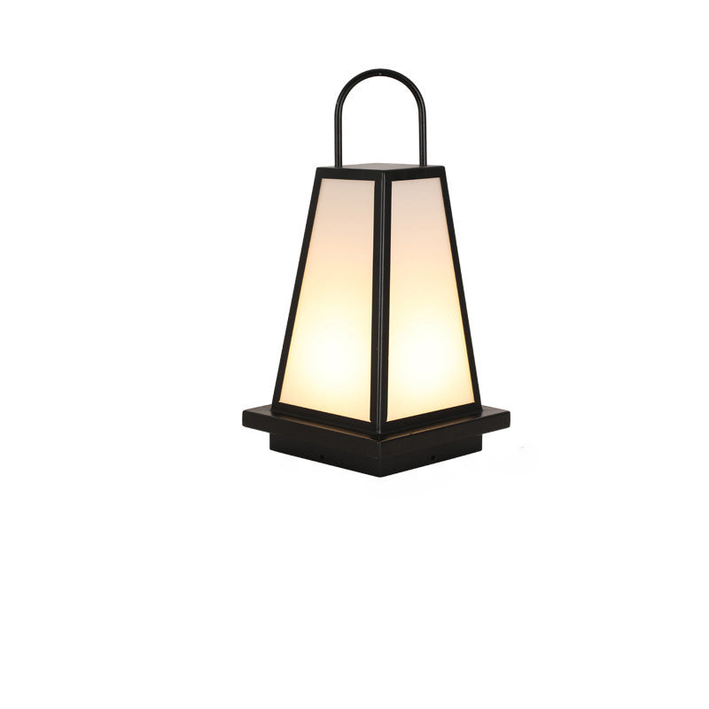 Contemporary Industrial Solar Iron Acrylic 1-Light Outdoor Post Light For Garden | Kalsten