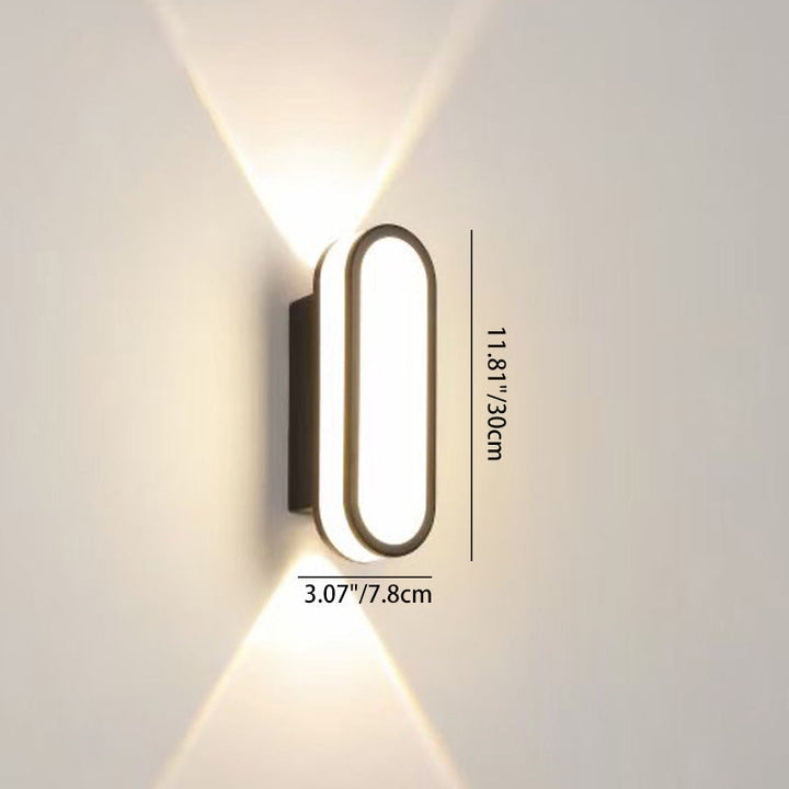 Contemporary Simplicity Aluminum Acrylic LED Waterproof Wall Sconce Lamp For Outdoor Patios | Kalsten