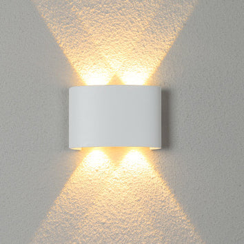 Modern Minimalist Aluminum Acrylic Waterproof LED Wall Sconce Lamp For Outdoor Patios | Kalsten
