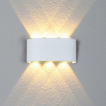 Modern Minimalist Aluminum Acrylic Waterproof LED Wall Sconce Lamp For Outdoor Patios | Kalsten
