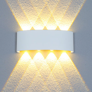Modern Minimalist Aluminum Acrylic Waterproof LED Wall Sconce Lamp For Outdoor Patios | Kalsten