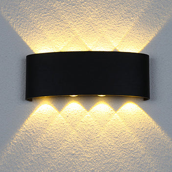 Modern Minimalist Aluminum Acrylic Waterproof LED Wall Sconce Lamp For Outdoor Patios | Kalsten