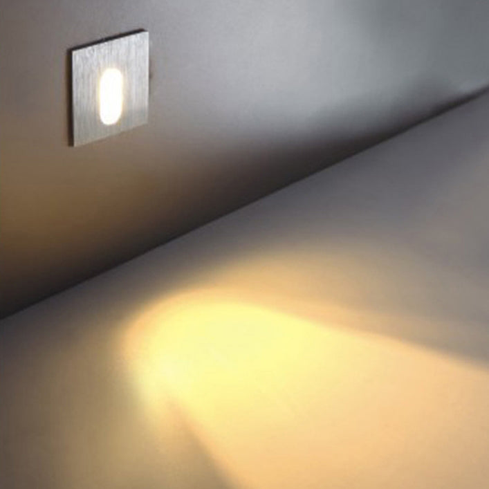 Modern Art Deco Round Square Aluminum Waterproof LED Wall Light for Hallways | Kalsten