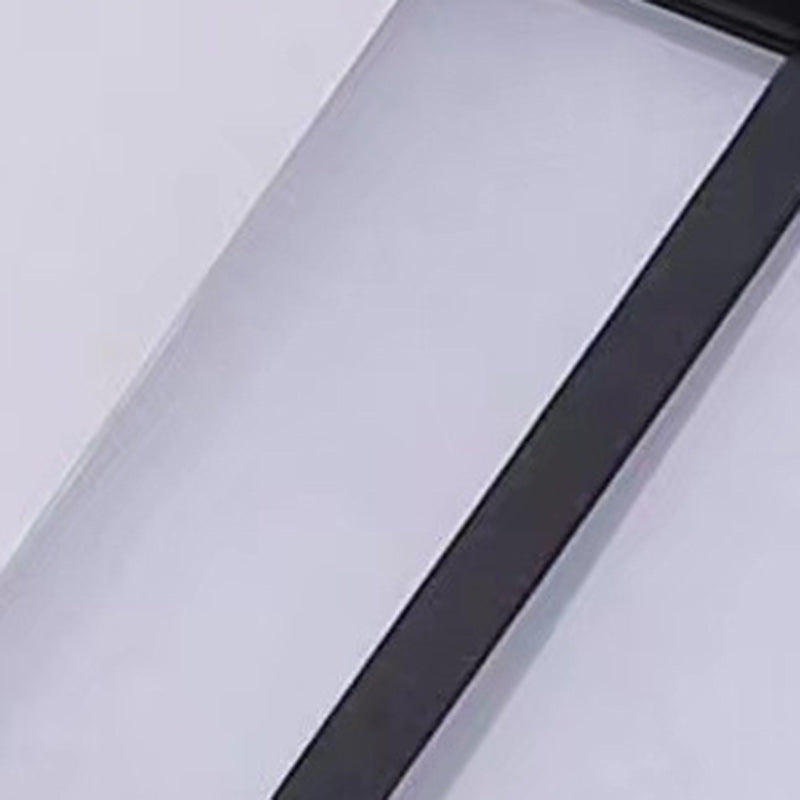 Traditional Chinese Rectangular Waterproof Aluminum Acrylic LED Wall Sconce Lamp For Outdoor Patios | Kalsten