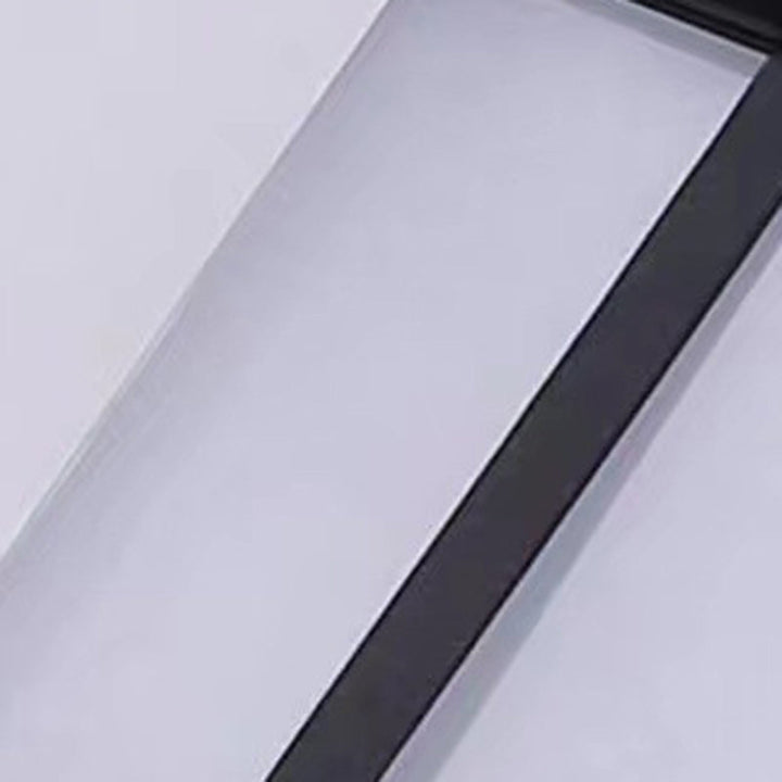 Traditional Chinese Rectangular Waterproof Aluminum Acrylic LED Wall Sconce Lamp For Outdoor Patios | Kalsten