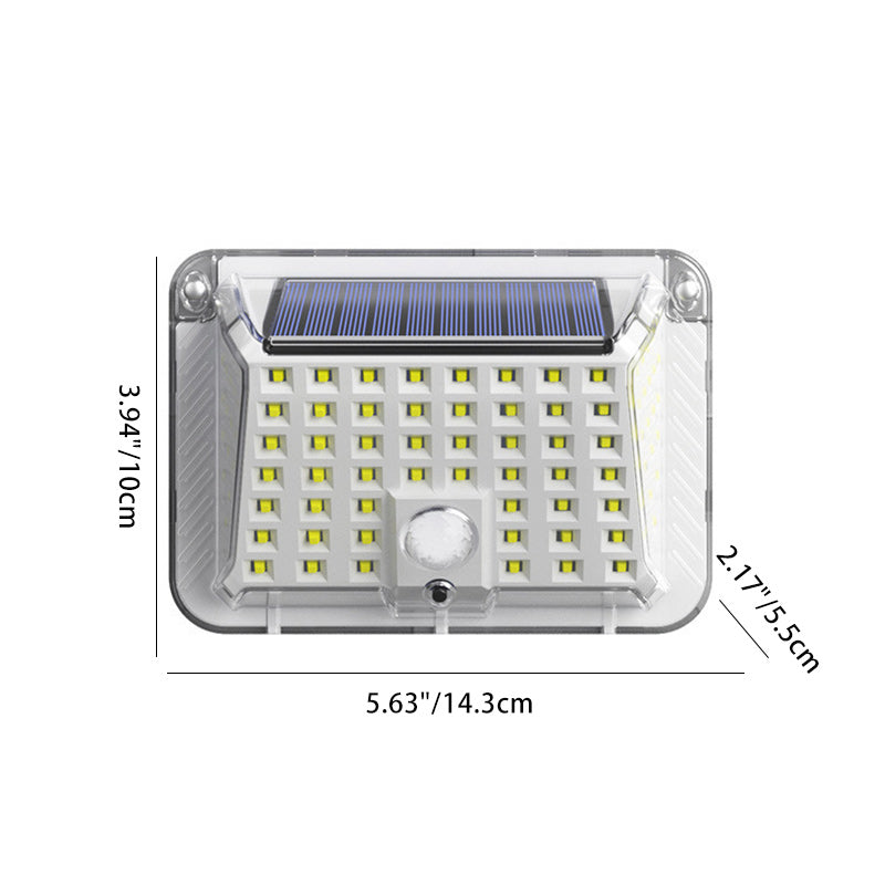 Modern Simplicity Solar Waterproof Triangle Silicone ABS PC LED Outdoor Wall Sconce Lamp For Outdoor Patio | Kalsten
