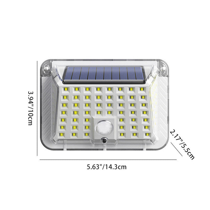 Modern Simplicity Solar Waterproof Triangle Silicone ABS PC LED Outdoor Wall Sconce Lamp For Outdoor Patio | Kalsten
