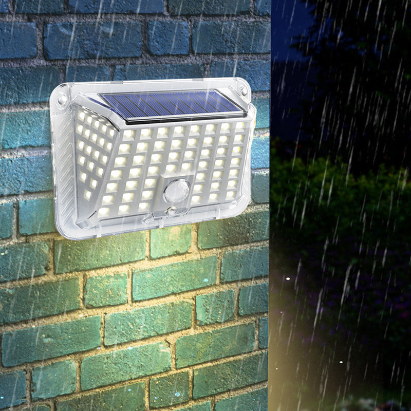 Modern Simplicity Solar Waterproof Triangle Silicone ABS PC LED Outdoor Wall Sconce Lamp For Outdoor Patio | Kalsten