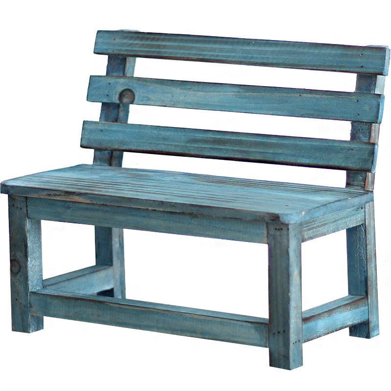 Modern Minimalist Rectangular Solid Wood Low Stool Backrest Decorative Cartoon Design For Garden | Kalsten