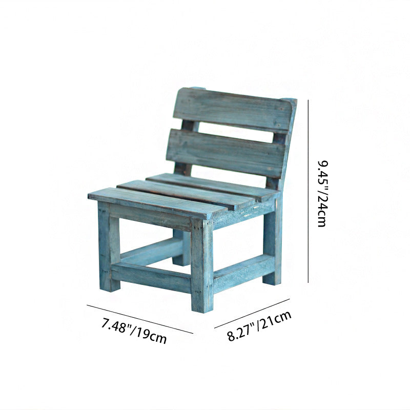 Modern Minimalist Rectangular Solid Wood Low Stool Backrest Decorative Cartoon Design For Garden | Kalsten