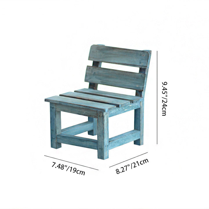 Modern Minimalist Rectangular Solid Wood Low Stool Backrest Decorative Cartoon Design For Garden | Kalsten