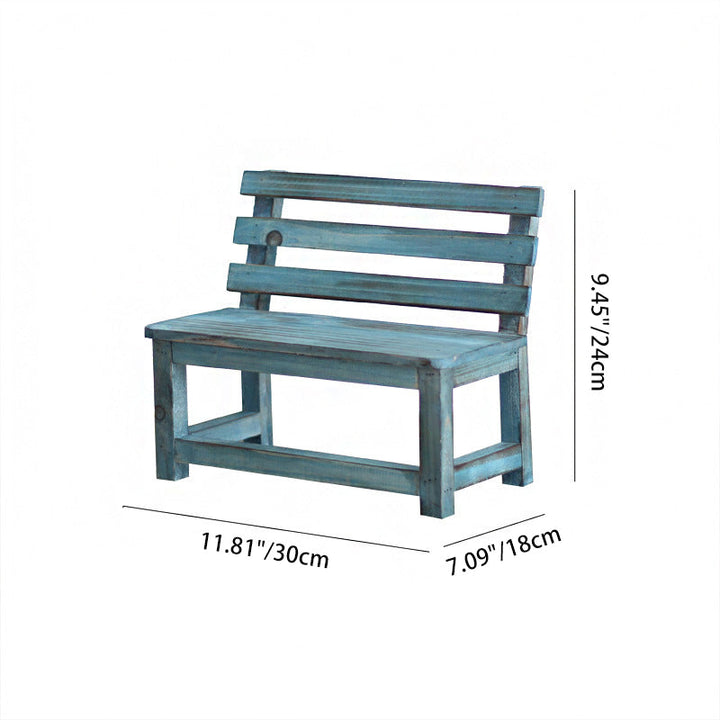 Modern Minimalist Rectangular Solid Wood Low Stool Backrest Decorative Cartoon Design For Garden | Kalsten