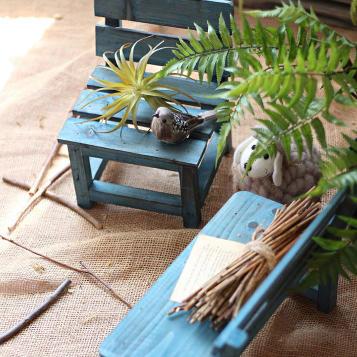 Modern Minimalist Rectangular Solid Wood Low Stool Backrest Decorative Cartoon Design For Garden | Kalsten