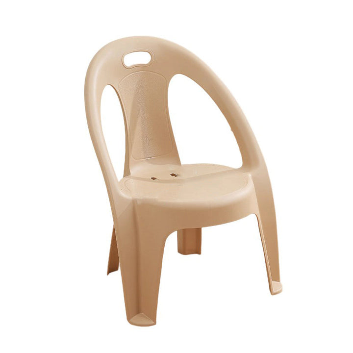 Modern Minimalist Round PP Stackable Backrest Armrest Kids Chair For Living Room | Kalsten