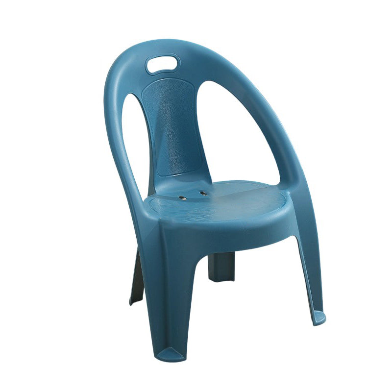Modern Minimalist Round PP Stackable Backrest Armrest Kids Chair For Living Room | Kalsten