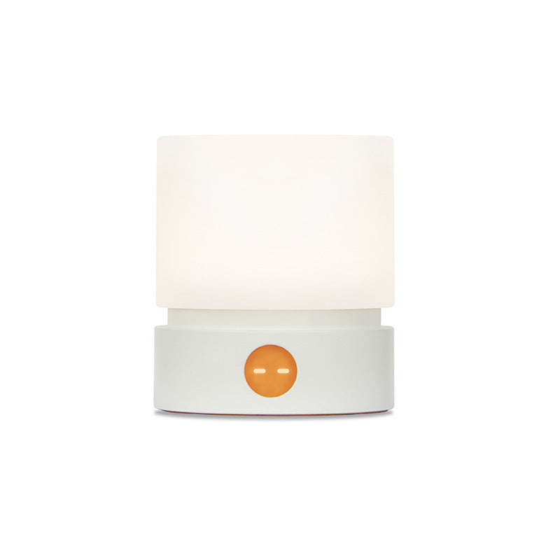 Contemporary Nordic Timer Rechargeable ABS HIPS Silicone Cylinder LED Table Lamp Night Light for Nightstand | Kalsten