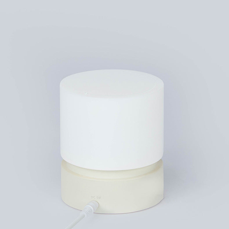 Contemporary Nordic Timer Rechargeable ABS HIPS Silicone Cylinder LED Table Lamp Night Light for Nightstand | Kalsten