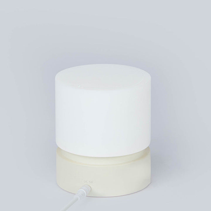 Contemporary Nordic Timer Rechargeable ABS HIPS Silicone Cylinder LED Table Lamp Night Light for Nightstand | Kalsten