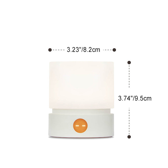 Contemporary Nordic Timer Rechargeable ABS HIPS Silicone Cylinder LED Table Lamp Night Light for Nightstand | Kalsten