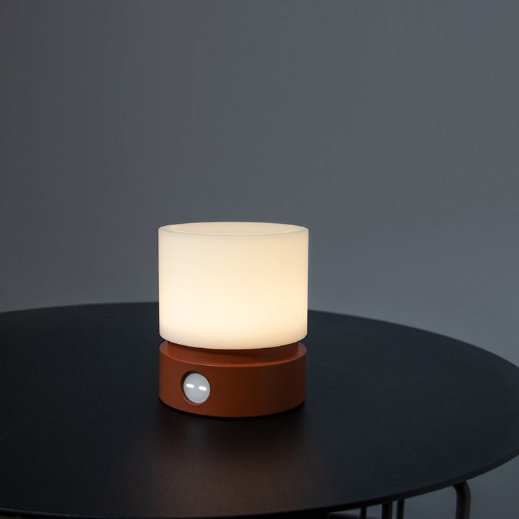 Contemporary Nordic Timer Rechargeable ABS HIPS Silicone Cylinder LED Table Lamp Night Light for Nightstand | Kalsten