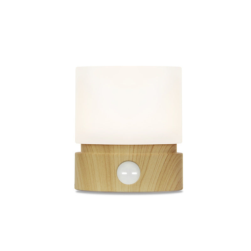 Contemporary Nordic Timer Rechargeable ABS HIPS Silicone Cylinder LED Table Lamp Night Light for Nightstand | Kalsten