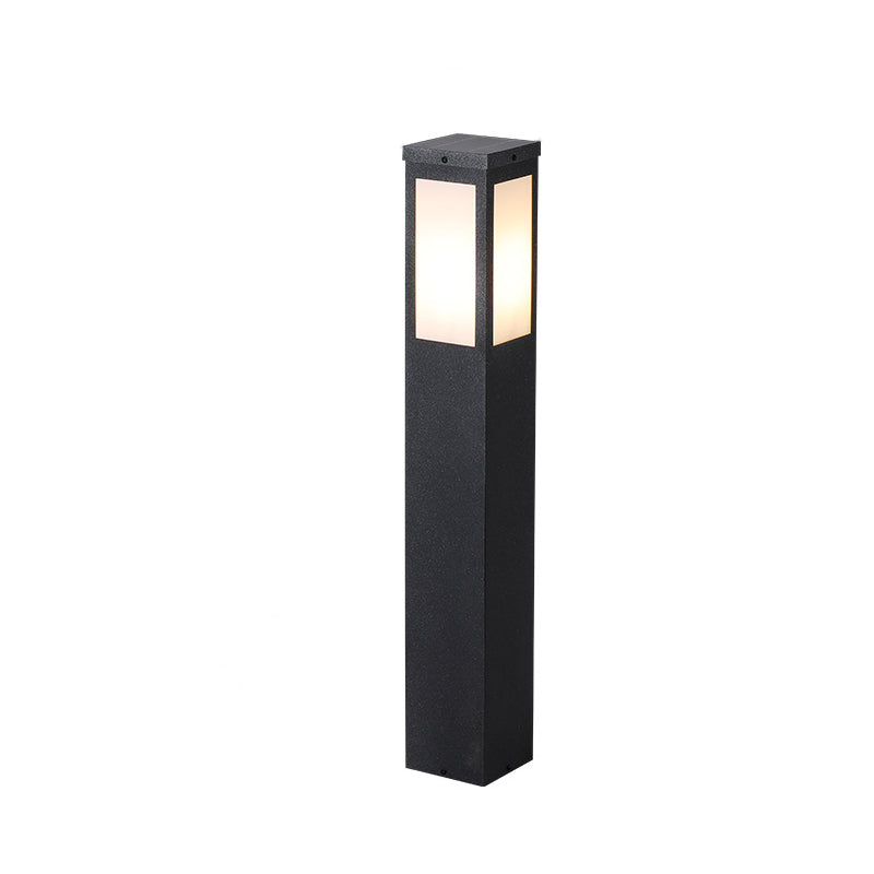 Modern Minimalist Solar Waterproof Metal & PC Pillar LED Outdoor Light Landscape Lighting For Garden & Outdoor Patio | Kalsten
