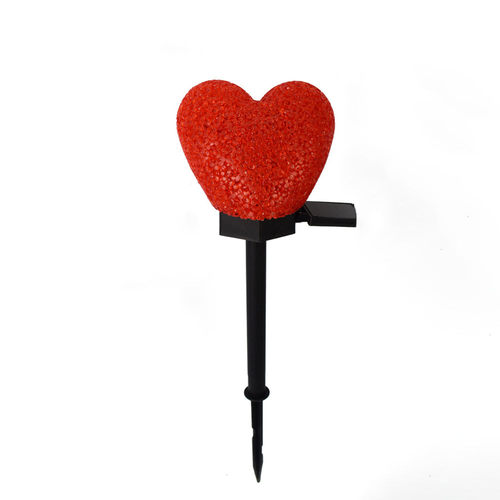 Modern Art Deco Solar Waterproof ABS Plastic & Nano Heart-Shaped Decorative LED Outdoor Light Landscape Lighting For Garden & Outdoor Patio | Kalsten