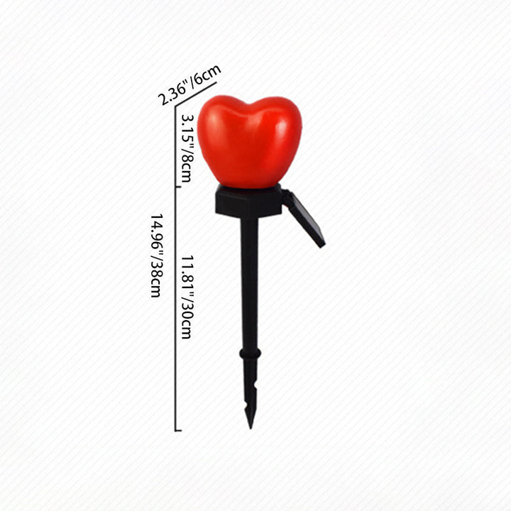 Modern Art Deco Solar Waterproof ABS Plastic & Nano Heart-Shaped Decorative LED Outdoor Light Landscape Lighting For Garden & Outdoor Patio | Kalsten