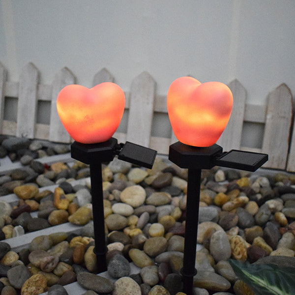 Modern Art Deco Solar Waterproof ABS Plastic & Nano Heart-Shaped Decorative LED Outdoor Light Landscape Lighting For Garden & Outdoor Patio | Kalsten