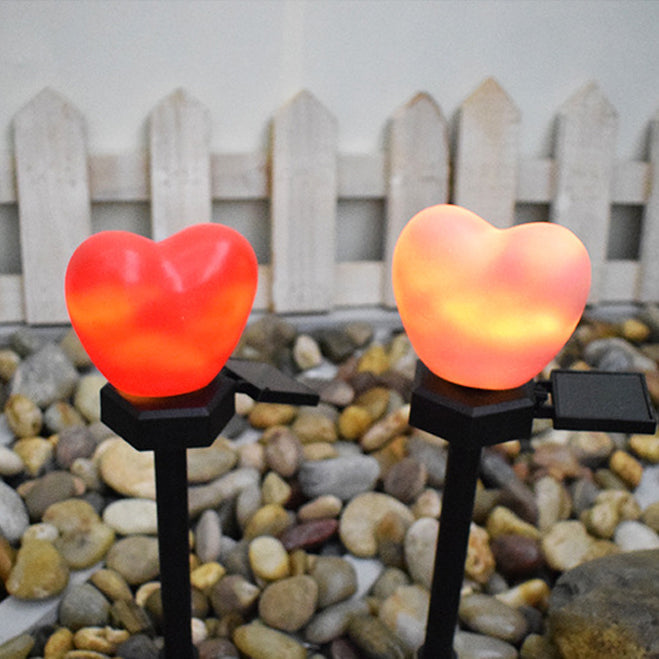 Modern Art Deco Solar Waterproof ABS Plastic & Nano Heart-Shaped Decorative LED Outdoor Light Landscape Lighting For Garden & Outdoor Patio | Kalsten