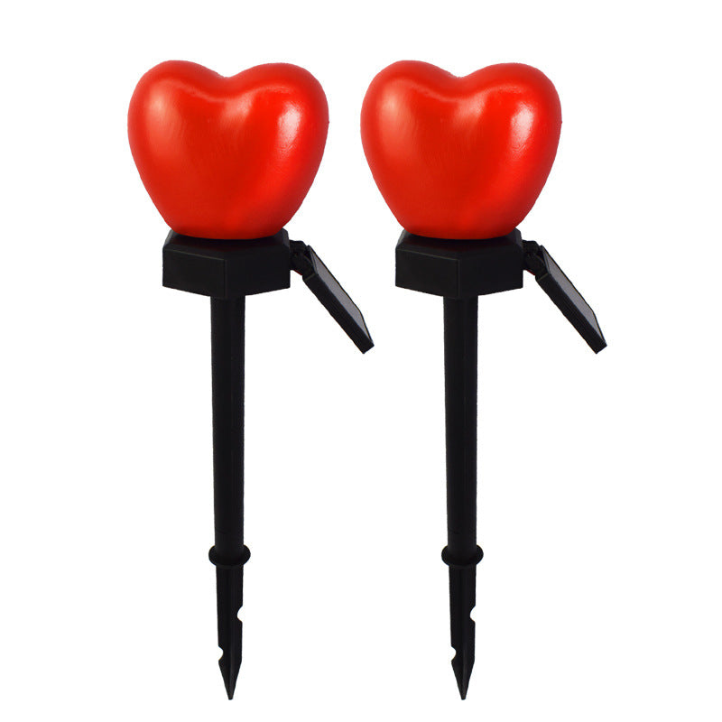 Modern Art Deco Solar Waterproof ABS Plastic & Nano Heart-Shaped Decorative LED Outdoor Light Landscape Lighting For Garden & Outdoor Patio | Kalsten