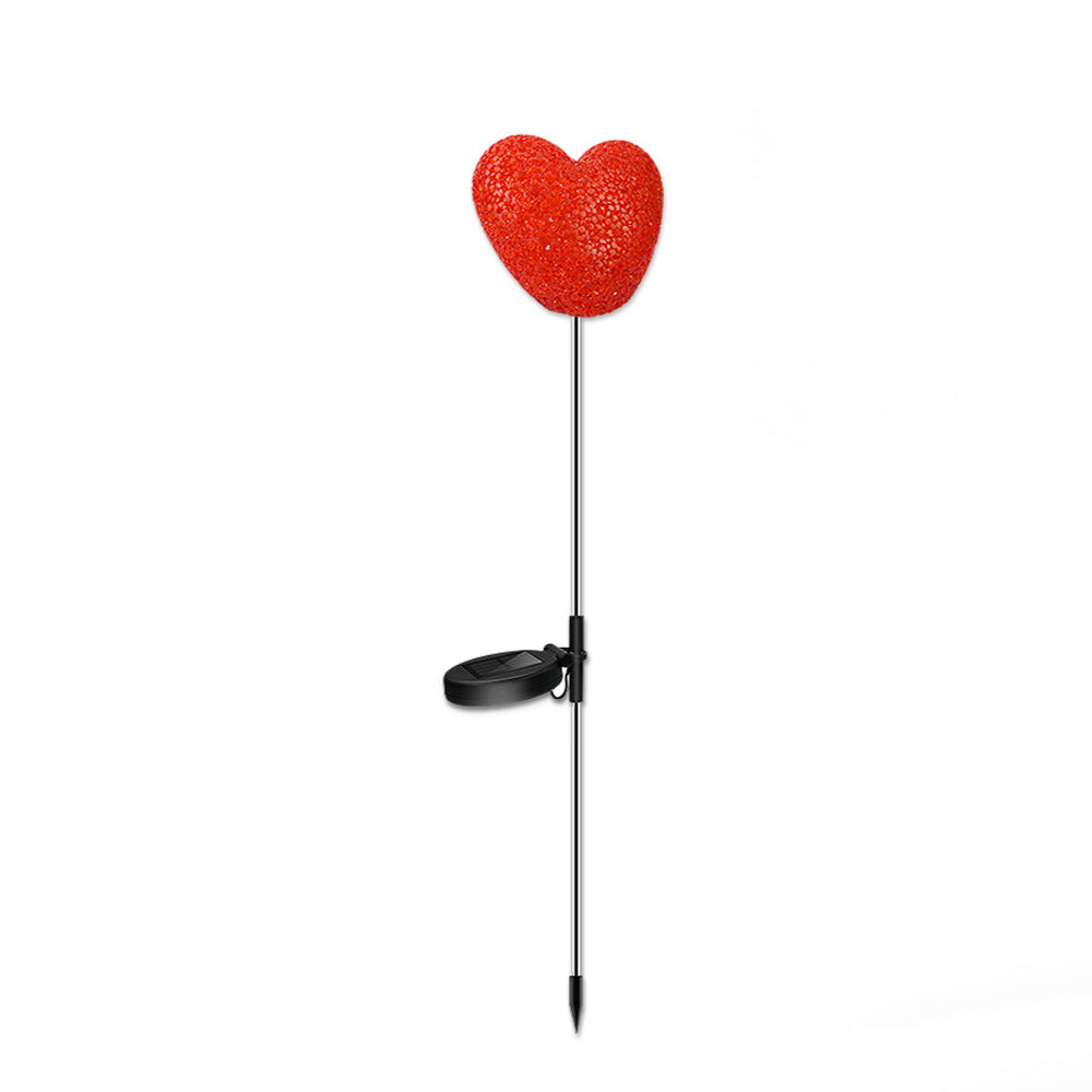 Modern Art Deco Solar Waterproof ABS Plastic & Nano Heart-Shaped Decorative LED Outdoor Light Landscape Lighting For Garden & Outdoor Patio | Kalsten