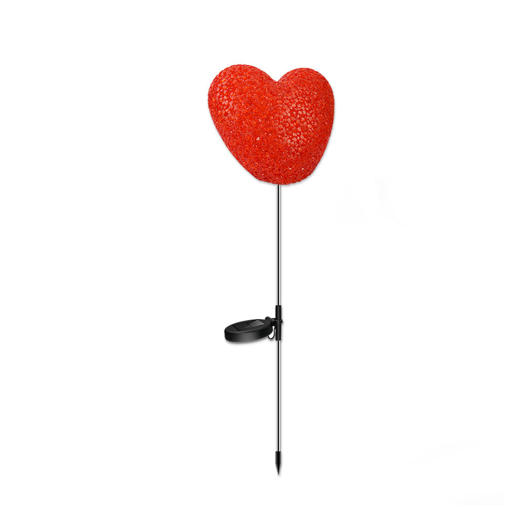 Modern Art Deco Solar Waterproof ABS Plastic & Nano Heart-Shaped Decorative LED Outdoor Light Landscape Lighting For Garden & Outdoor Patio | Kalsten