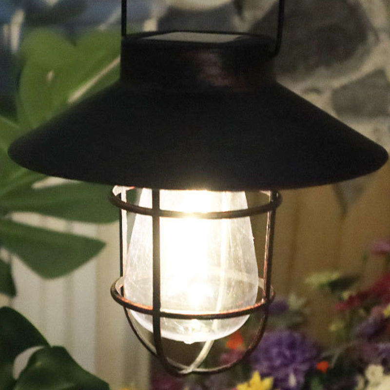 Modern Minimalist Solar Cylinder Hollow Out Iron Plastic LED Outdoor Light For Garden | Kalsten