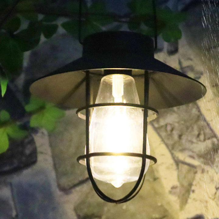 Modern Minimalist Solar Cylinder Hollow Out Iron Plastic LED Outdoor Light For Garden | Kalsten