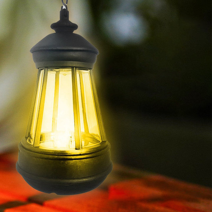 Modern Minimalist Solar Portable Round Tower Iron LED Outdoor Light For Garden | Kalsten