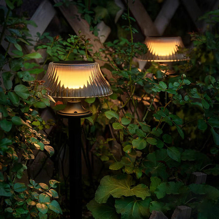 Modern Minimalist Round Half Ball Long Pole Iron ABS LED Ground Plug Outdoor Light For Garden | Kalsten