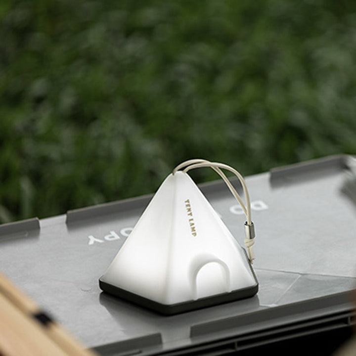 Contemporary Creative Tent Shape Triangle ABS PP LED Outdoor Light For Outdoor Patio | Kalsten
