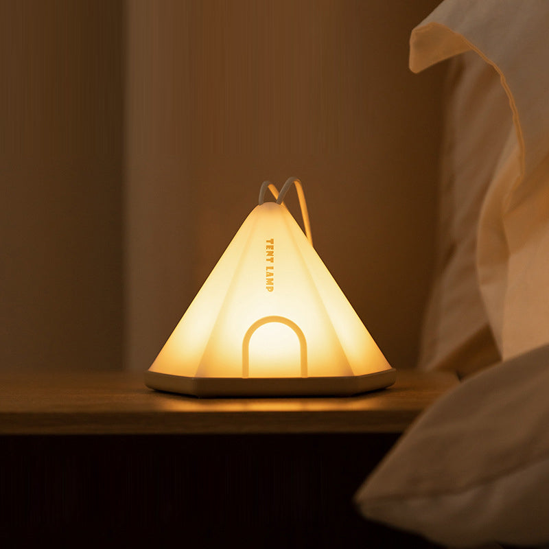 Contemporary Creative Tent Shape Triangle ABS PP LED Outdoor Light For Outdoor Patio | Kalsten