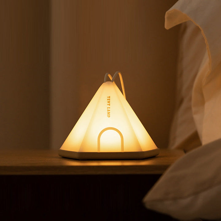 Contemporary Creative Tent Shape Triangle ABS PP LED Outdoor Light For Outdoor Patio | Kalsten