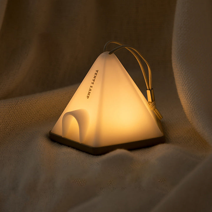 Contemporary Creative Tent Shape Triangle ABS PP LED Outdoor Light For Outdoor Patio | Kalsten