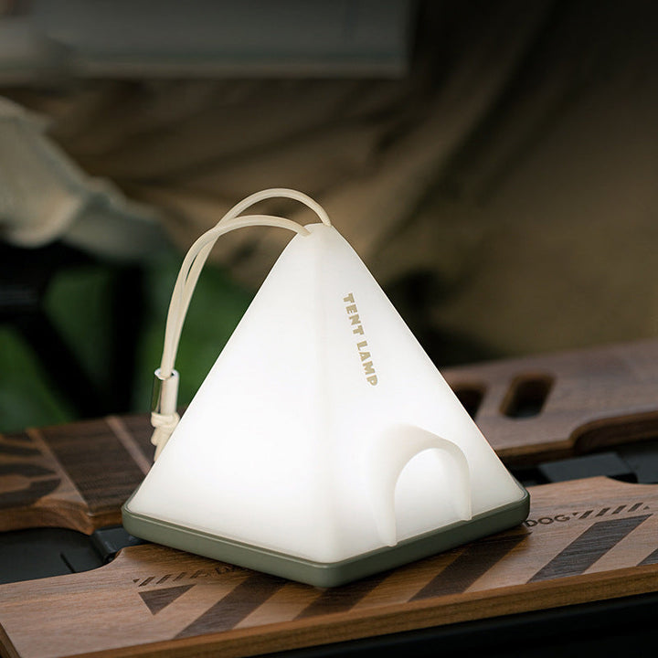 Contemporary Creative Tent Shape Triangle ABS PP LED Outdoor Light For Outdoor Patio | Kalsten