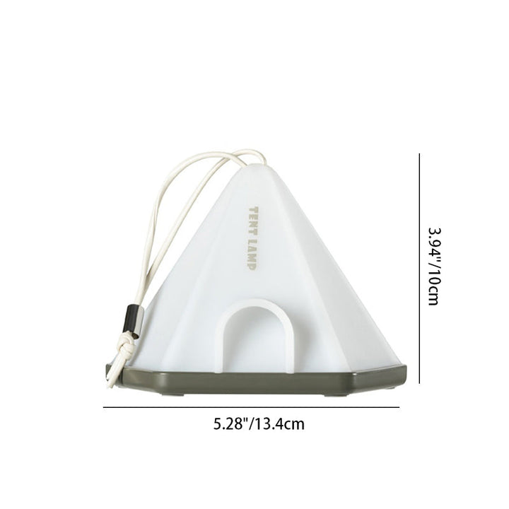 Contemporary Creative Tent Shape Triangle ABS PP LED Outdoor Light For Outdoor Patio | Kalsten