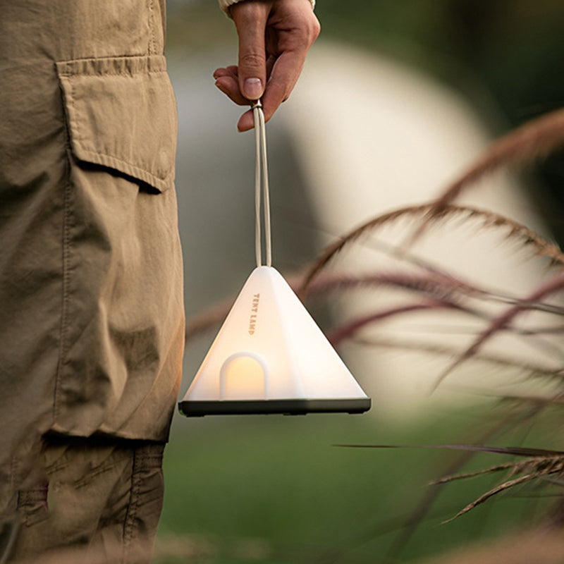 Contemporary Creative Tent Shape Triangle ABS PP LED Outdoor Light For Outdoor Patio | Kalsten