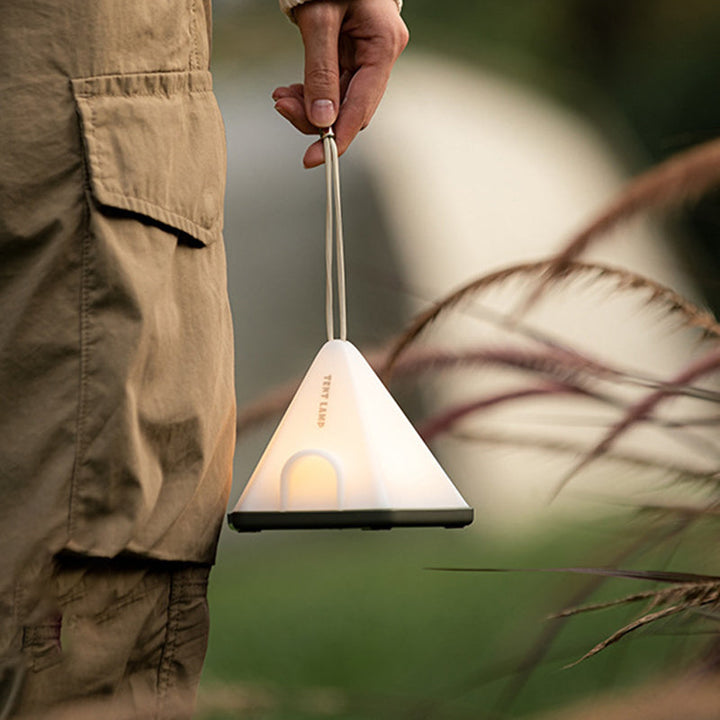 Contemporary Creative Tent Shape Triangle ABS PP LED Outdoor Light For Outdoor Patio | Kalsten